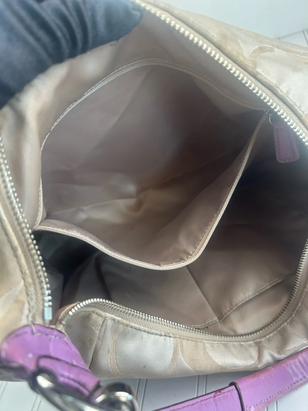 Coach Kristin Hobo Bag Signature C Monogram Vintage Y2K Shoulder Bag - Picture 6 of 16